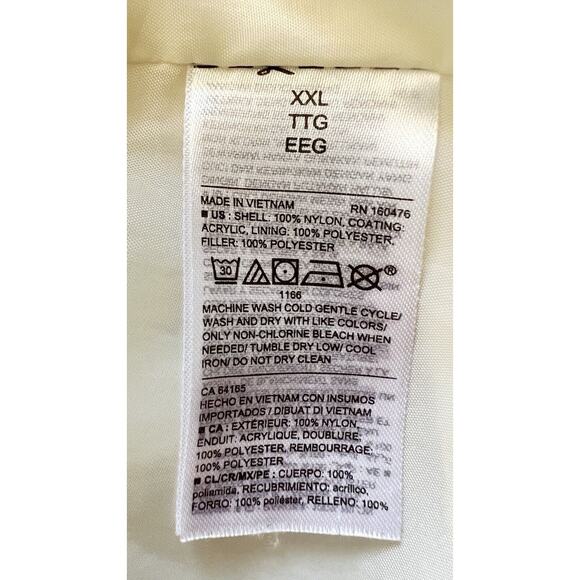 Old Navy Vest Womens XXL White Zip Puffer Snap Pockets School outdoors layer - Picture 7 of 10